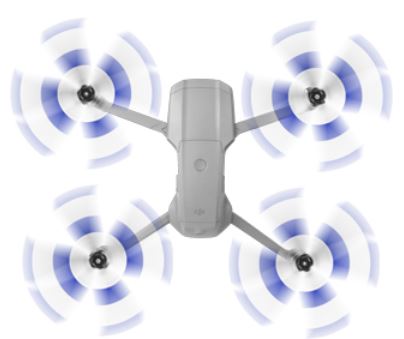 Śmigła Do DJI Mavic Air 2 / Air 2S 7238F BLUE-WHITE 4 SZT. - obrazek 4