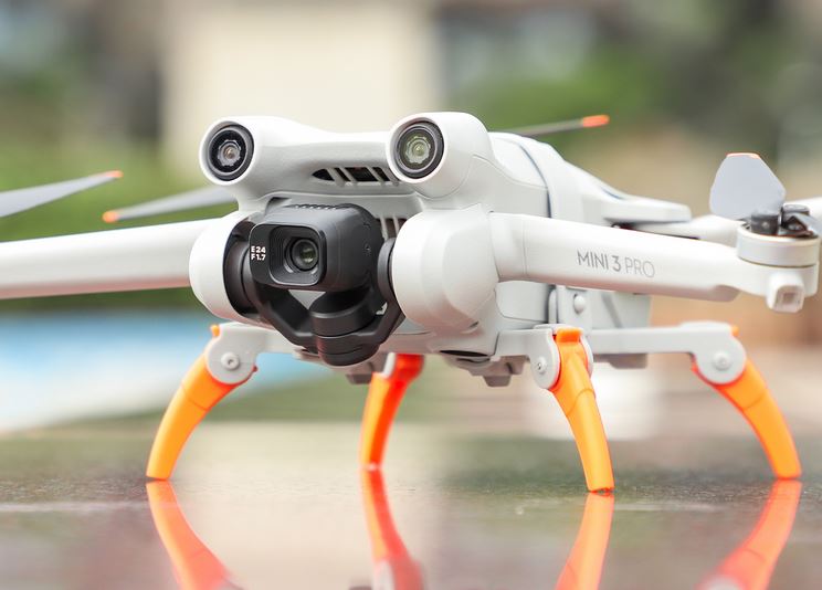 Zestaw Do Lądowania Sanki Składane Pająk DJI Mini 3 Pro ORANGE - obrazek 7