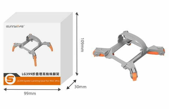 Zestaw Do Lądowania Sanki Składane Pająk DJI Mini 3 Pro GREY - obrazek 5